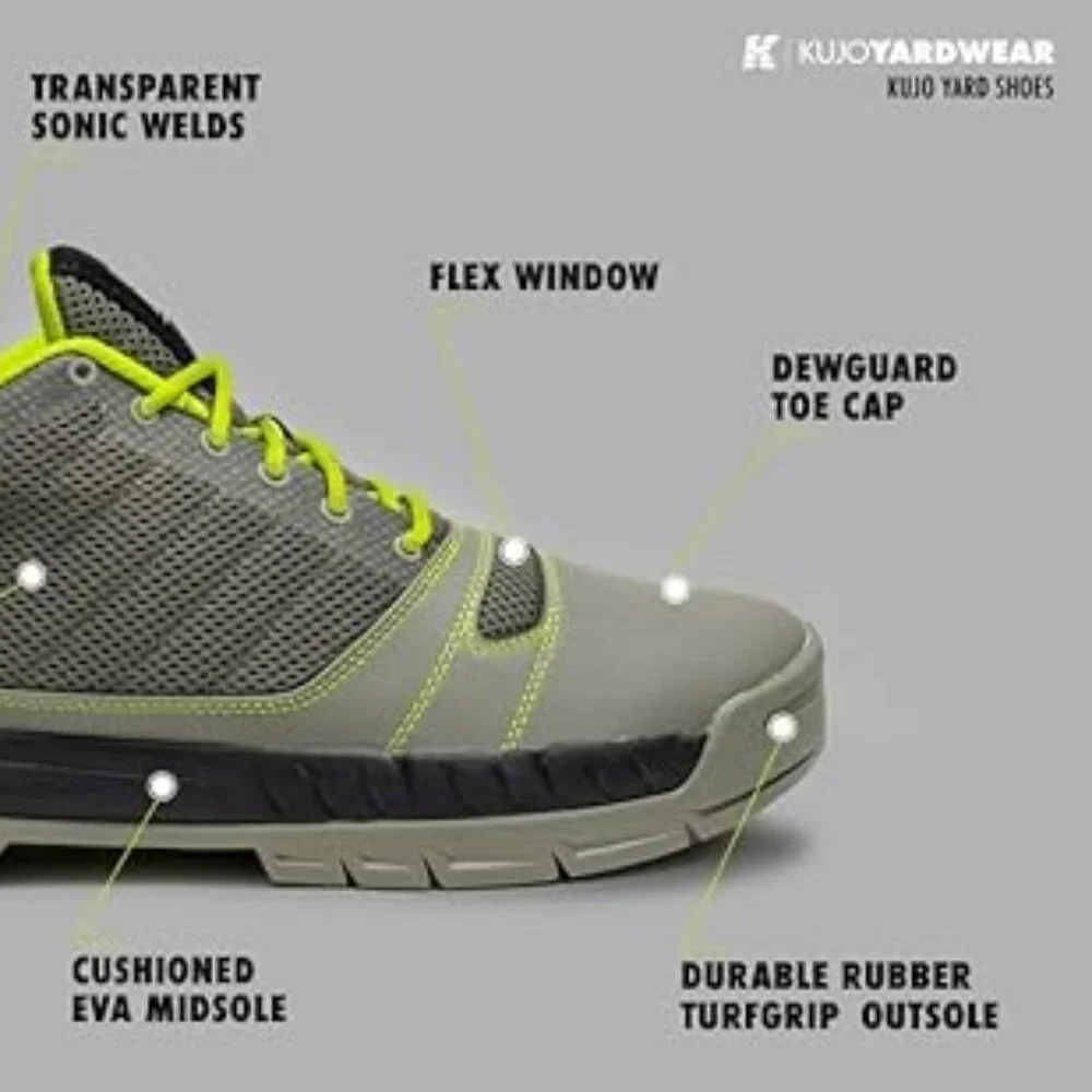 KUJO Yardwear Unisex Yard Shoe - Water & Slip Resistant- Breathable Outdoor Shoe